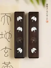 落葉檀の文房具置きペンスタンド【紫光檀製・デザイン】