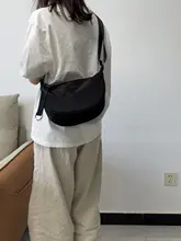 防水ブラックオックスフォード布製斜め掛けショルダーバッグ【耐久性・多用途・スタイリッシュ】