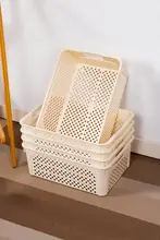 おしゃれな収納ボックス【プラスチック製・キッチン用・おもちゃ整理に最適】