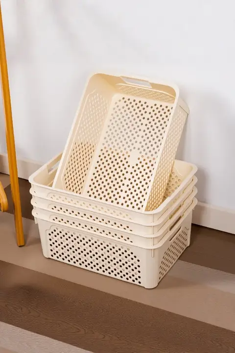 おしゃれな収納ボックス【プラスチック製・キッチン用・おもちゃ整理に最適】