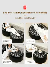 収納スツール【クッション付き・リビングや寝室用・靴替えにも最適】