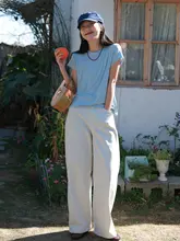 春のカジュアルな高腰デニムパンツ【女性用・フィット・スタイリッシュ】
