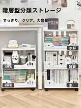 移動可能な卓上収納ラック【折りたたみ式・文具・書籍整理用】