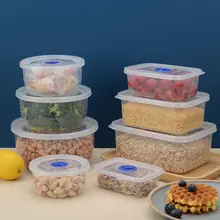 丸型透明プラスチック保存容器【冷蔵庫用・密閉・電子レンジ対応】