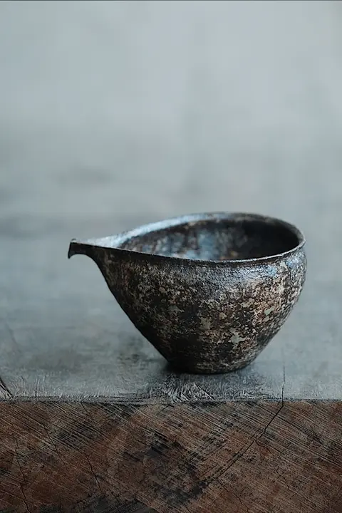 中華風 陶泥製 茶杯【赤貧シリーズ・均一デザイン】