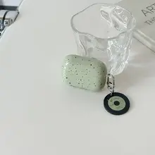 AirPods Pro2用 明るい抹茶グリーンのイヤフォンケース【Bluetoothワイヤレス保護ケース・Apple対応】