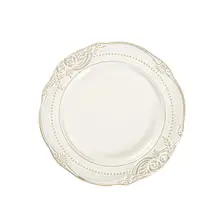 アンティーク浮彫りデザインの欧風食器セット【二つの耳付きサラダボウル・プレート・家庭用】