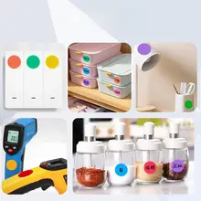 幼稚園用 カラフルな丸型自己粘着ステッカー【分類用・無地】