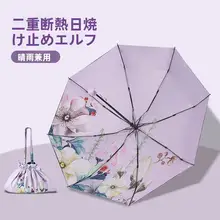 高品質な双層日傘【雨・日焼け防止・紫外線遮断】