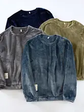 冬用 厚手フランネル メンズパジャマ【保温・ルーズフィット・コーラルフリース】（セットアップ対応）