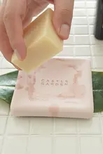 CASTLE GARDEN 天然珪藻土製 吸水石けん置き【速乾・抗菌・四角/丸・多色】