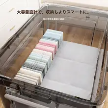 大容量の透明収納ボックス【衣類・おもちゃ・本の整理用・蓋付き】