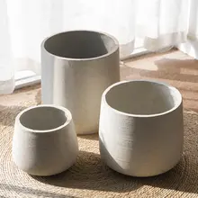 植木鉢 室内使用 コンクリート 丸型 大サイズ 創造的 装飾
