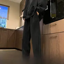 秋冬用 厚手コーデュロイストレートパンツ【レディース・カジュアル・ルーズフィット】