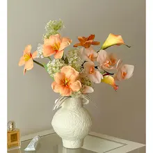造花 フラワーアレンジメント 花瓶 リビング インテリア 高級感 上品 おしゃれ インスタ映え オブジェ