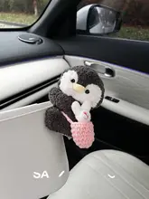 かわいいペンギンデザインの車用ゴミ箱【防水・ドア掛け収納】