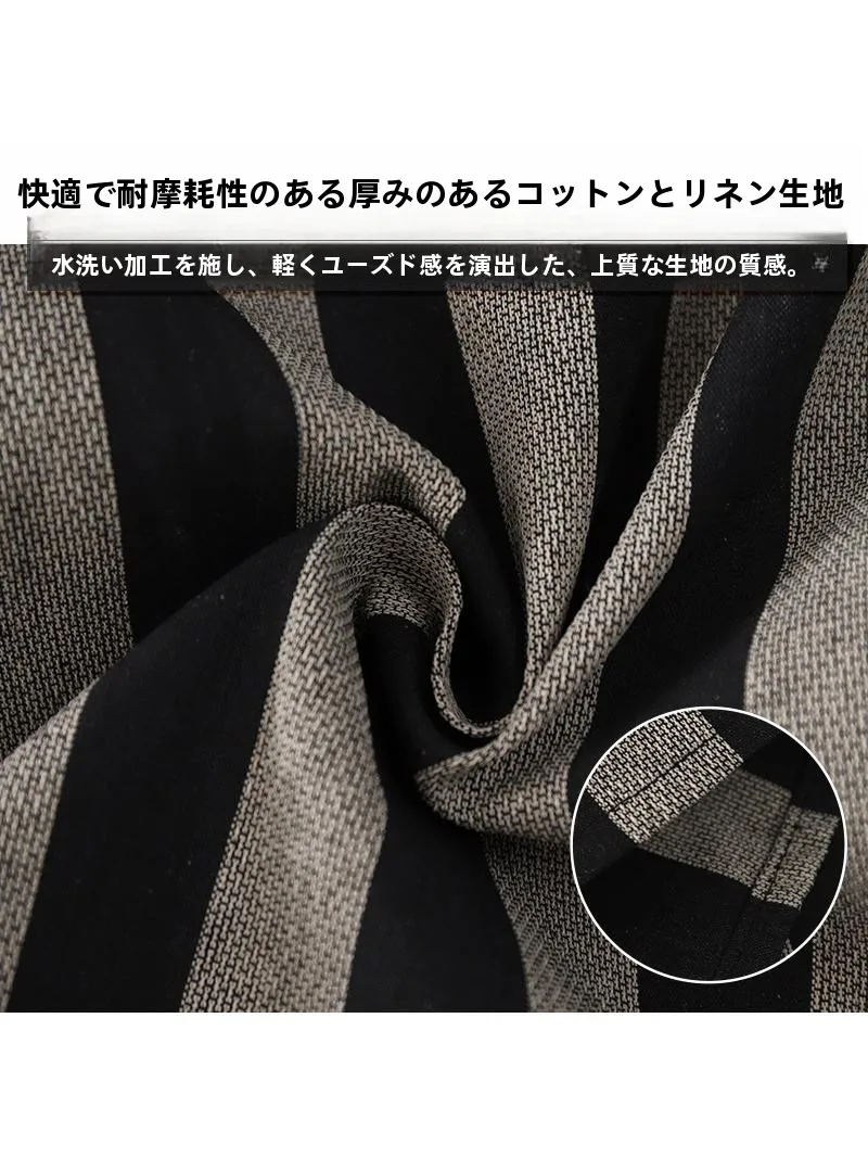 長袖エプロン：防汚・コットンリネン製で冬のキッチン業務に最適な選択
