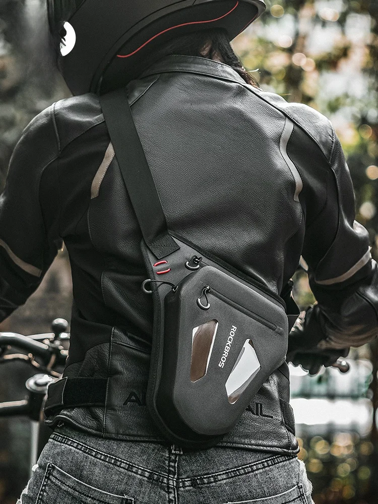 バイク用ウエストバッグ ROCKBROS 3017001801：通勤・ライディング対応の反光機能が実用性を向上