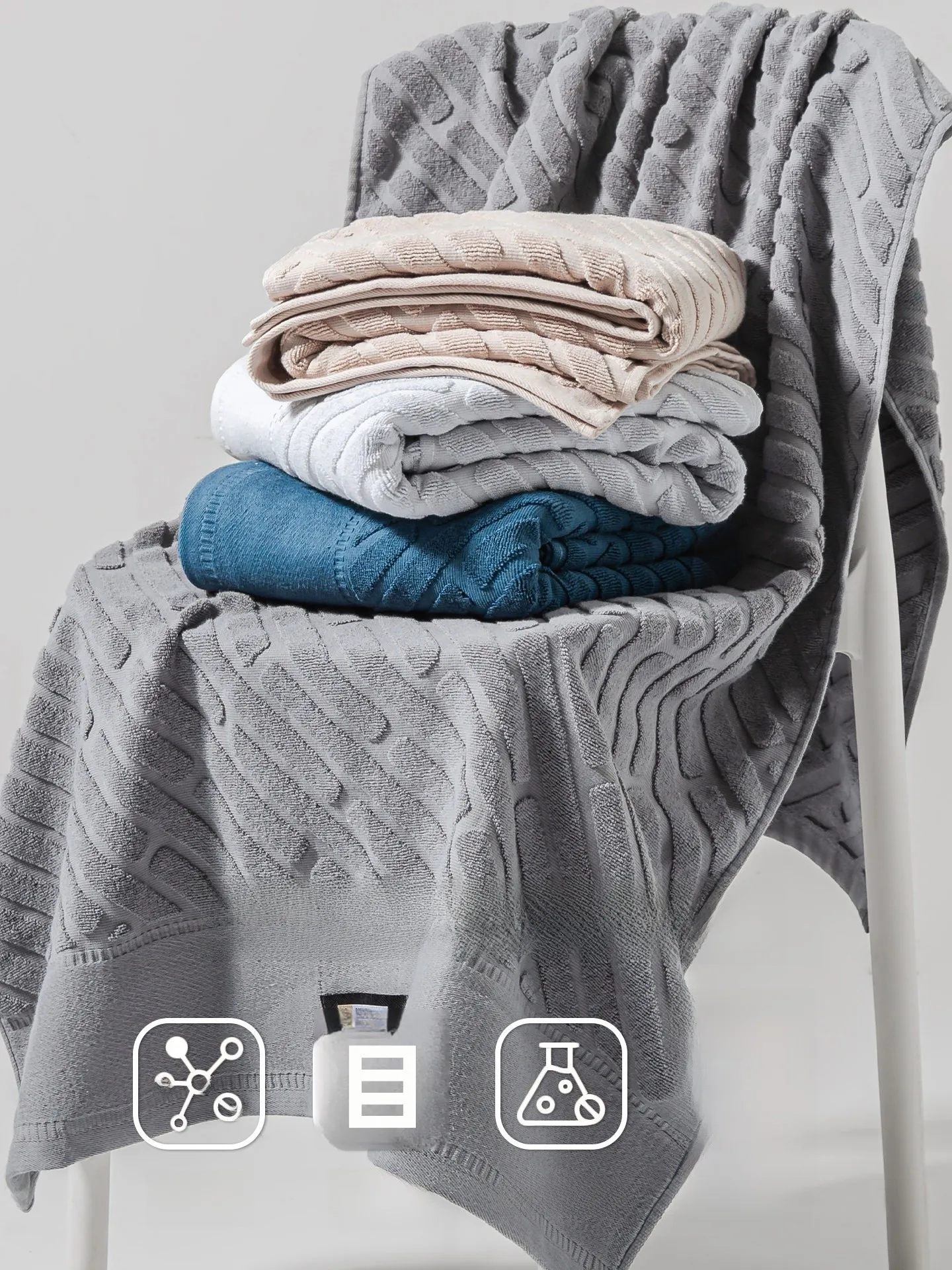 純綿バスタオル：吸水速乾で高級感を実現する大人用デザイン