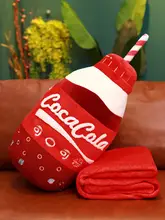 リアル飲料デザインの大きなソフトクッション【コーラ・スプライト・フレーバー】