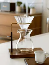 耐熱ガラス製 日本式ハンドドリップコーヒーポット【シェアリングポット・アイスアメリカン・牛乳用・品鑑カップ】
