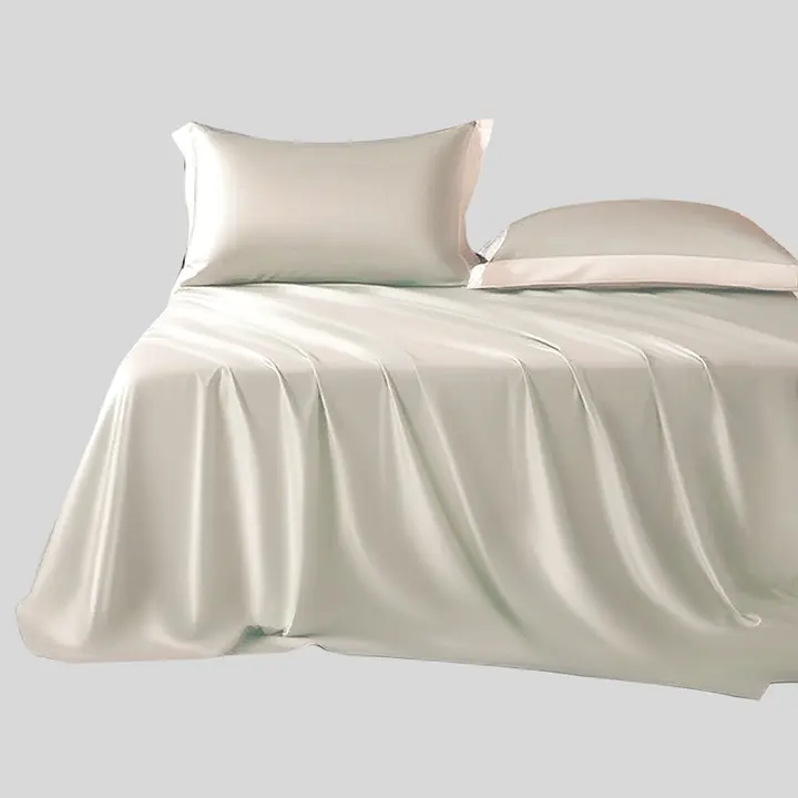 FUANNA 全棉ベッドシーツカバー【防塵・シンプルデザイン・ダブルベッド対応】