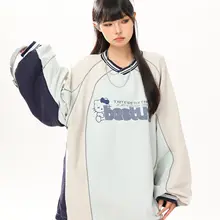アメリカンビンテージ風 レター刺繍入りボンバージャケット【秋用・ルーズフィット】