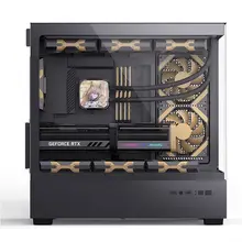 全景デザインの360水冷式ATXパソコンケース【非柱型・ハイファイオーディオ対応】