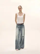 夏用 白色ブラトップ 蝶結びデザインタンクトップ【美式スタイル・二部構成】（セットアップ対応）