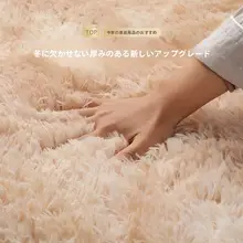 お手入れ不要の薄手カーペット【リビング・寝室・ソファ用・極上の柔らかさ】（セットアップ対応）