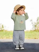 子供用長袖Tシャツとスポーツパンツ【春秋用・幼児ボトムス】（セットアップ対応）