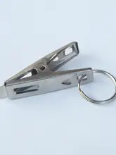 金属製のキーリング【ニッケルメッキ・頑丈なデザイン】（セットアップ対応）