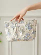 女性用 大容量化粧ポーチ【携帯便利・高級感・洗面用具収納】