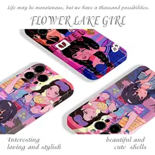 かわいいデザインのスマートフォンケース【二次元スタイル・柔軟性あり・iPhoneおよびAndroid対応】