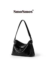 レトロデザインのダイヤモンドキルティング ビジネス用ショルダーバッグ【通勤・シンプル】
