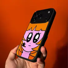 スマホケース iPhone対応 マグネ ット 和風 漫画柄 ガール 全周保護 黒枠 耐衝撃