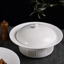 陶器製 酸菜魚プレート【深めのスープ皿・加熱対応】