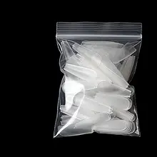 薄型透明マニキュア用ネイルチップ【T型・尖頭・水滴デザイン・全貼り・半貼り】