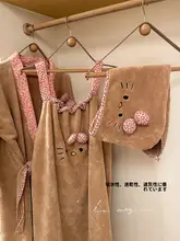 かわいい豹柄バスタオル・バスローブ・タオル・ドライキャップ【吸水速乾・家庭用】【セットアップ対応】