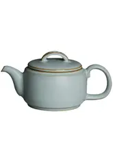 手作り汝窯の茶壺【レトロな青瓷・氷裂釉・シンプルデザイン】