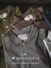 アメリカンスタイルの綿ポロシャツ【夏用・無地・ショートスリーブ・シルエットフィット】
