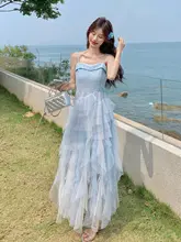 エレガントな不規則デザインのメッシュキャミワンピース【レースカーディガン付き・夏用・女性用】（セットアップ対応）