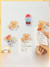 アクリル製の透明なクマ型冷蔵庫マグネット【可愛いデザイン・高精細印刷】
