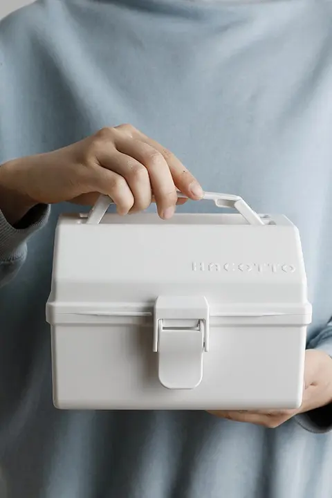 日本天馬製 プラスチック製手提げ収納ボックス【工具箱・画材箱・ジュエリーボックス・小物入れ】
