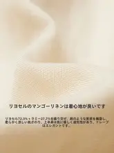 フレンチスタイルのレーヨンリネンワンピース【秋用・ウエストマーク・Aライン】