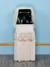 ドリンクディスペンサー用防塵カバー【レース素材・2点セット・欧風デザイン】