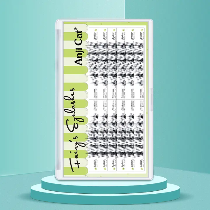 anjicat 自然な柔らかさのつけまつげ【デビルスタイル・細梗・自宅用接着】