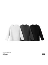 涼感のバンブーコットン素材長袖Tシャツ【男女兼用・肌触りの良いテクスチャー】