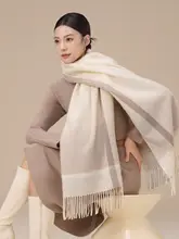 羊毛製 レディーススカーフ【秋冬用・保温・アウトドア・大判・広幅・ショール】