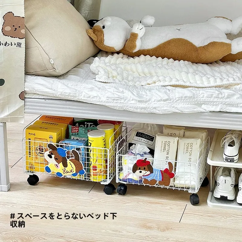 デスク下用スナックワゴン：移動式キャスター付き収納ラックの実用性と使い方